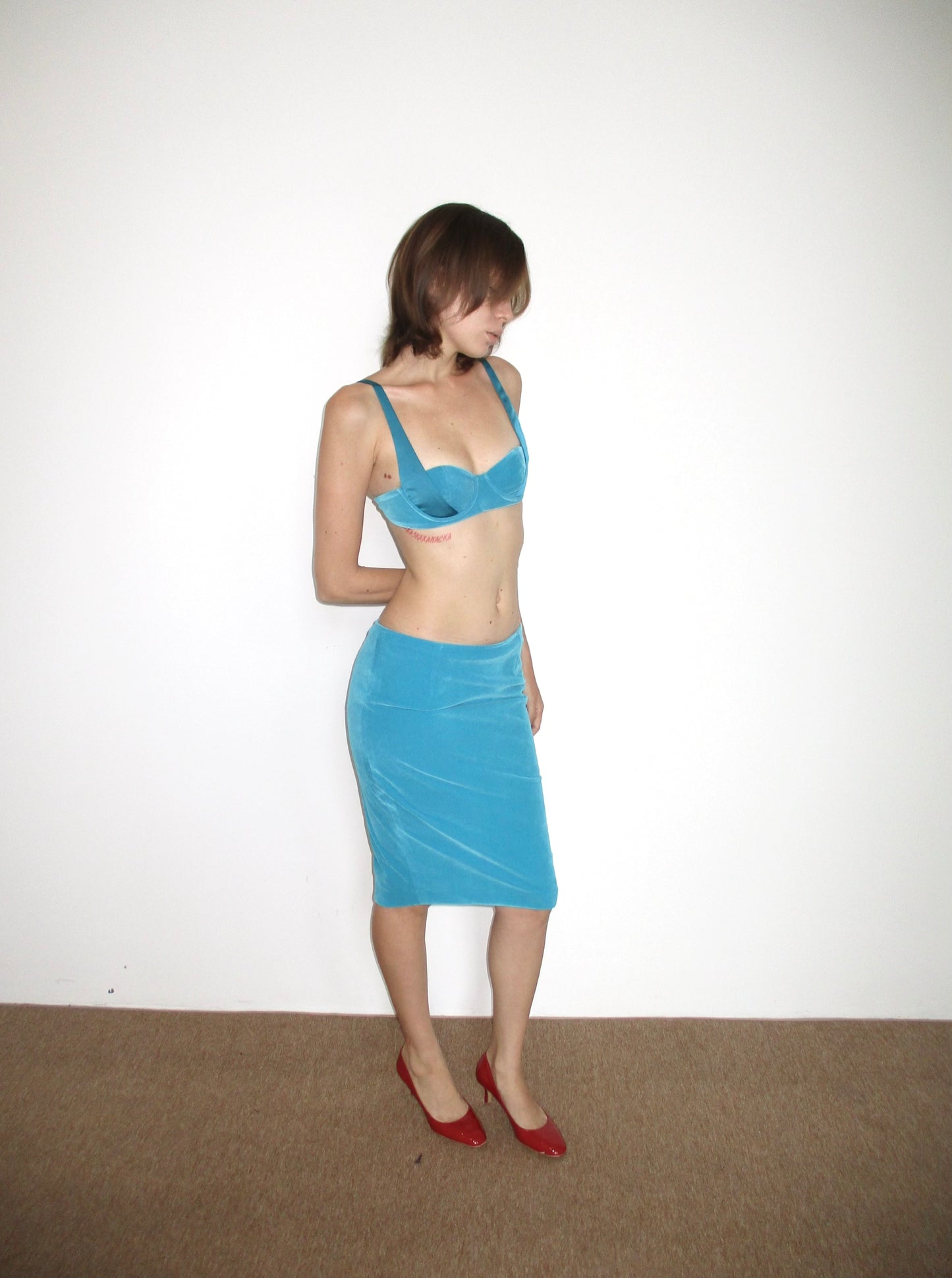 Marin midi skirt - lagoon