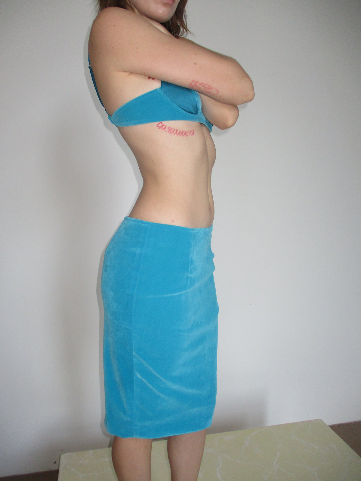 Marin midi skirt - lagoon
