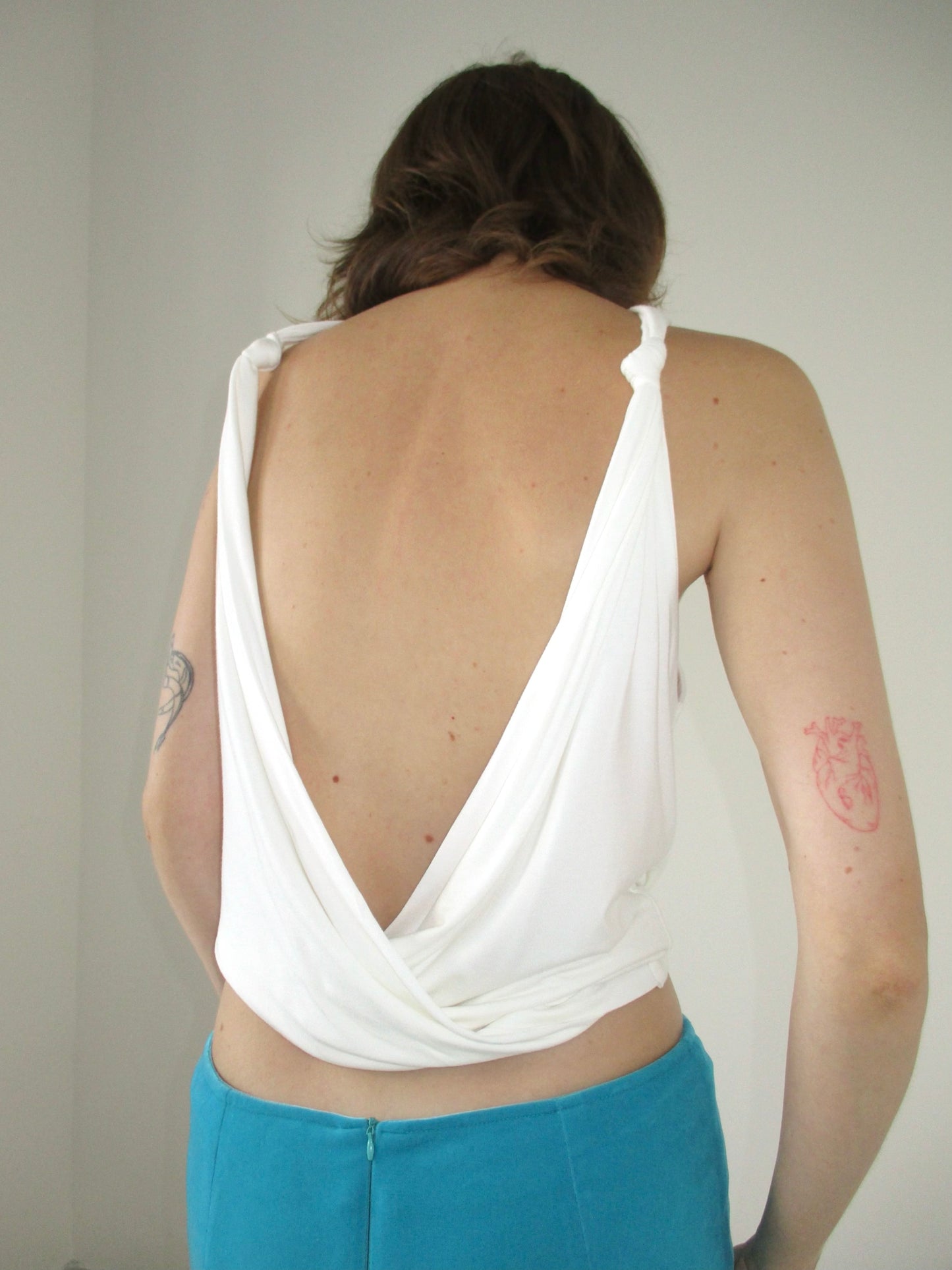 Eve twist top - ivory