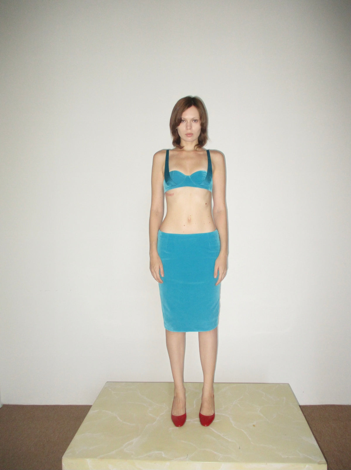 Marin midi skirt - lagoon