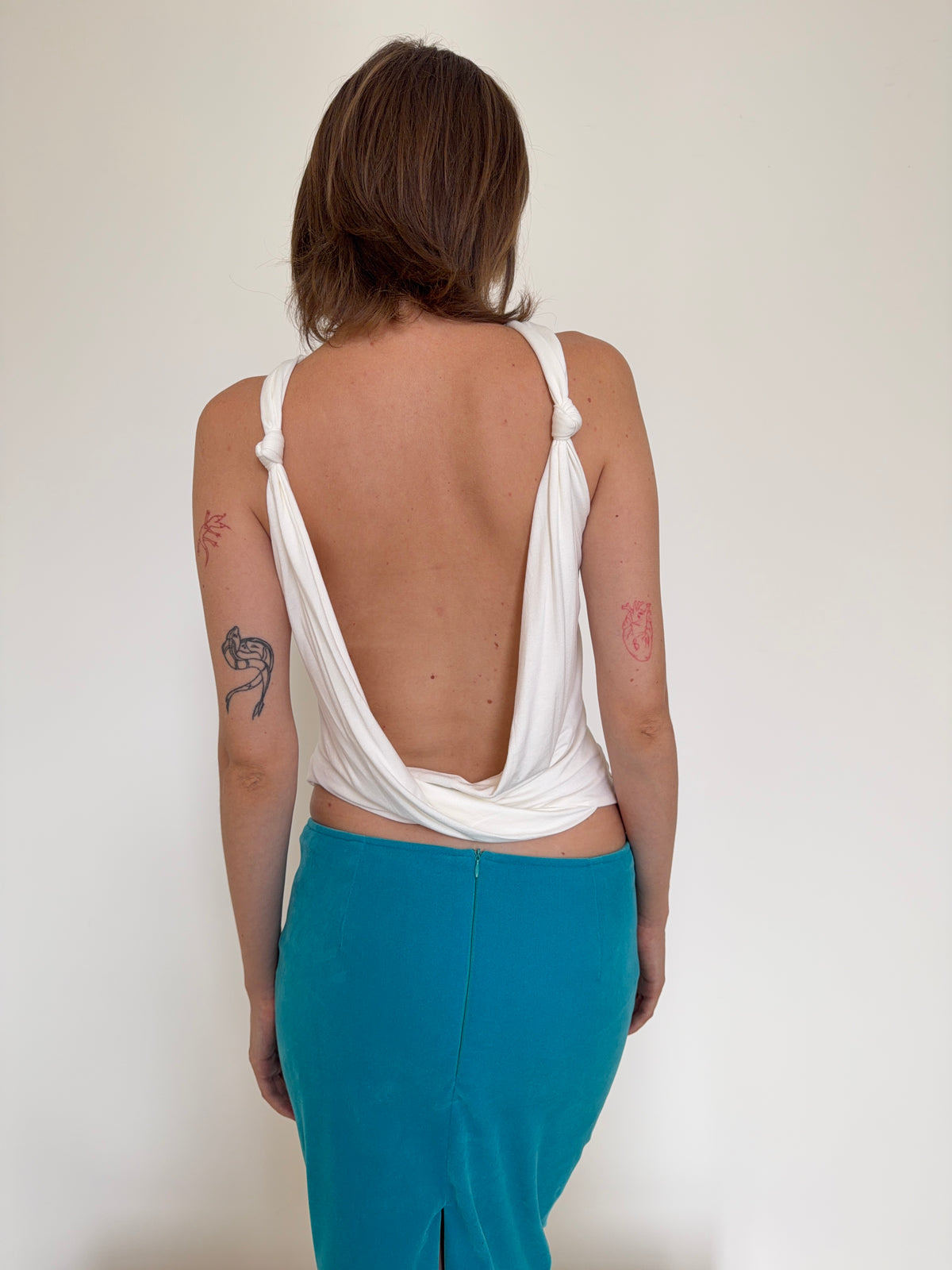 Eve twist top - ivory